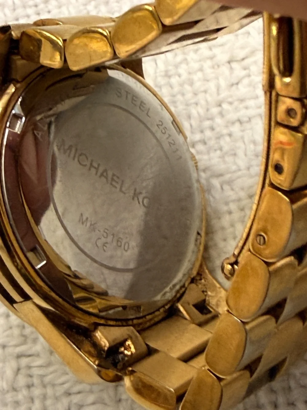 Michael Kors Gold Metal Link Wrist Watch #6